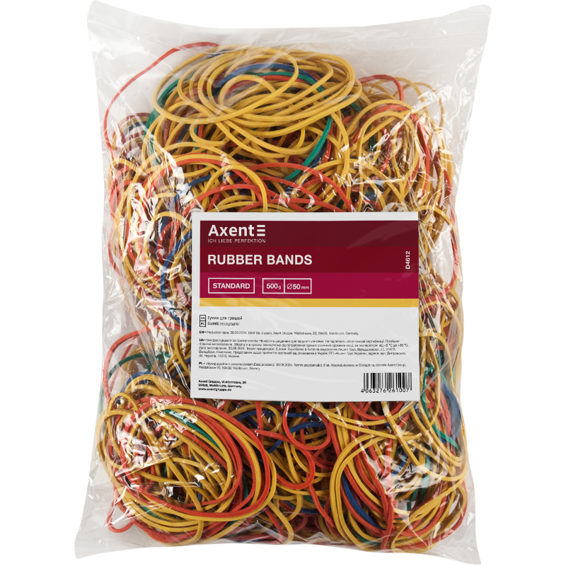 Гумки для грошей Standard Axenr Delta D4612, кольорові, 500 г